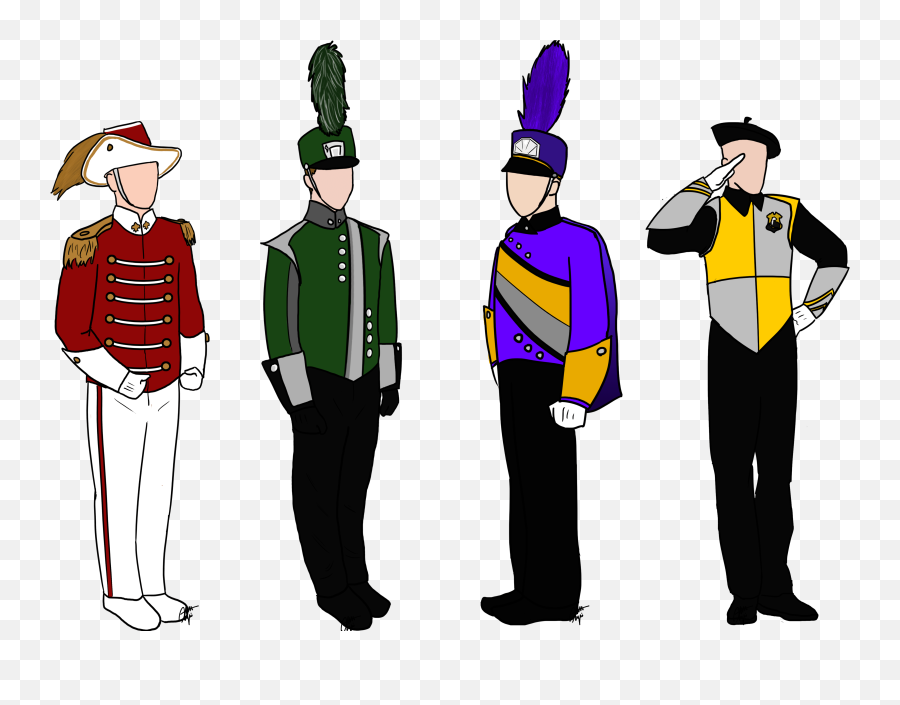 Marching Band Uniform Clipart 2 By - Drum And Bugle Corps Png Emoji,Marching Band Clipart