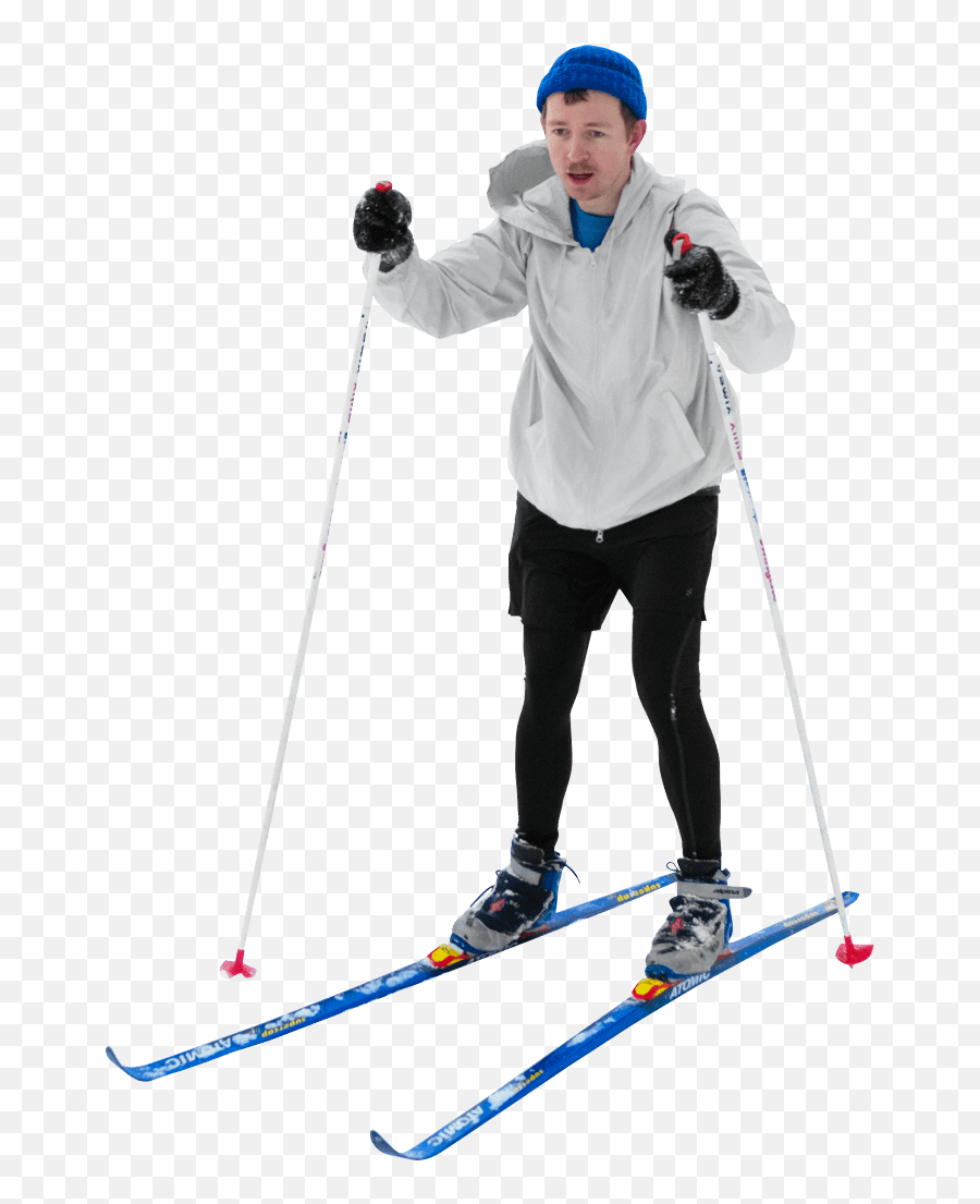 Is Cross Country Skiing - Cross Country Skier Cut Out Cross Country Skiing Png Emoji,Skiing Clipart