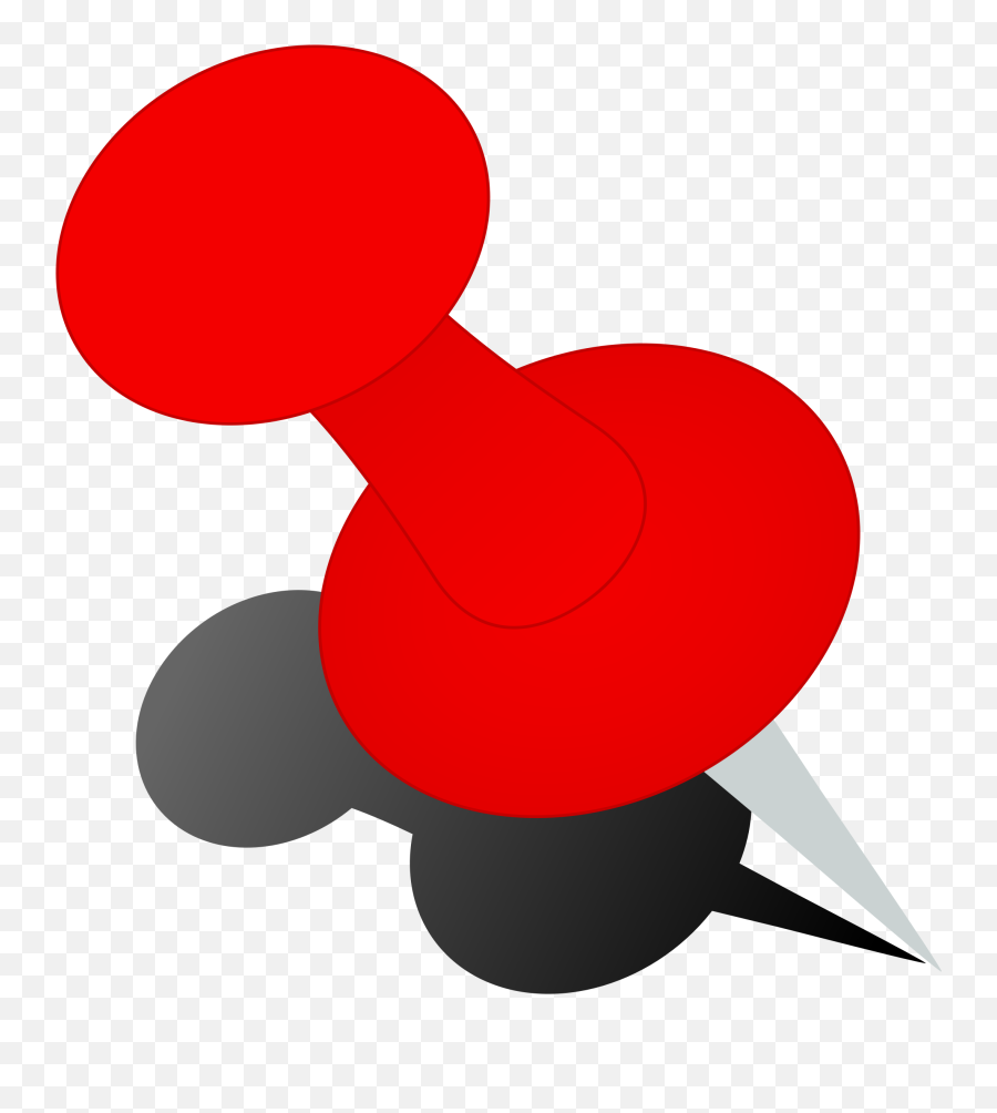 Push Big Image Png - Transparent Clip Art Pin Emoji,Thumbtack Png