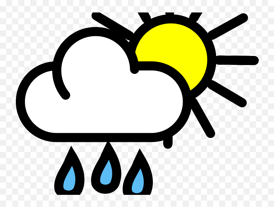 Showering Clipart Sunshine Showering Sunshine Transparent - Cloud And Sun Emoji,Sunshine Clipart