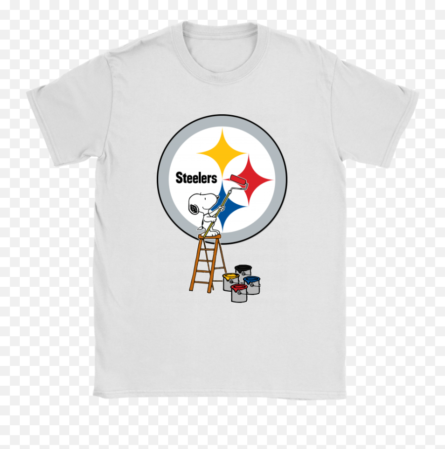 Snoopy Paints The Pittsburgh Steelers - Rick And Morty Weed Shirt Emoji,Steelers Logo