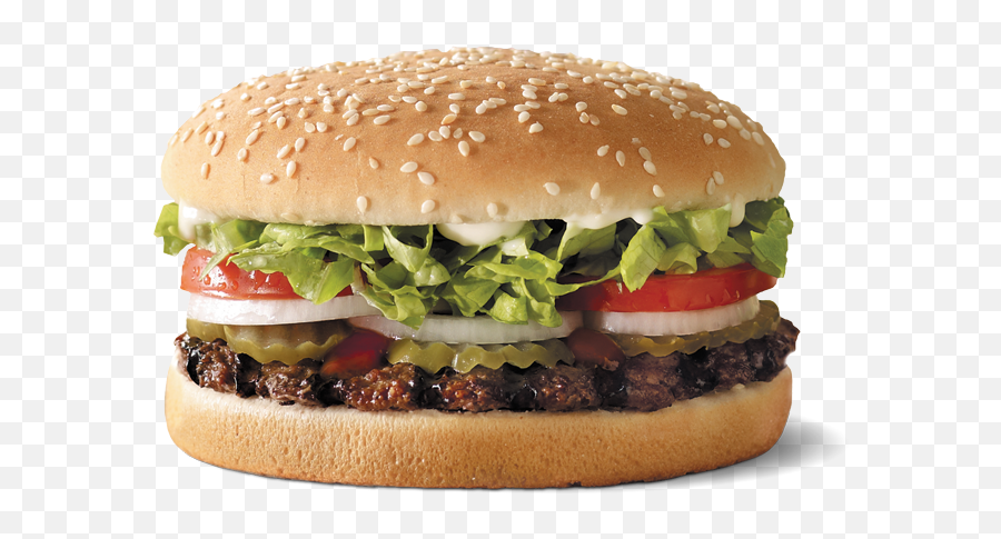 Whopper Hamburger Australian Cuisine Veggie Burger Fast Food - Hungry Jacks Whopper Recipe Emoji,Burger King Logo Transparent