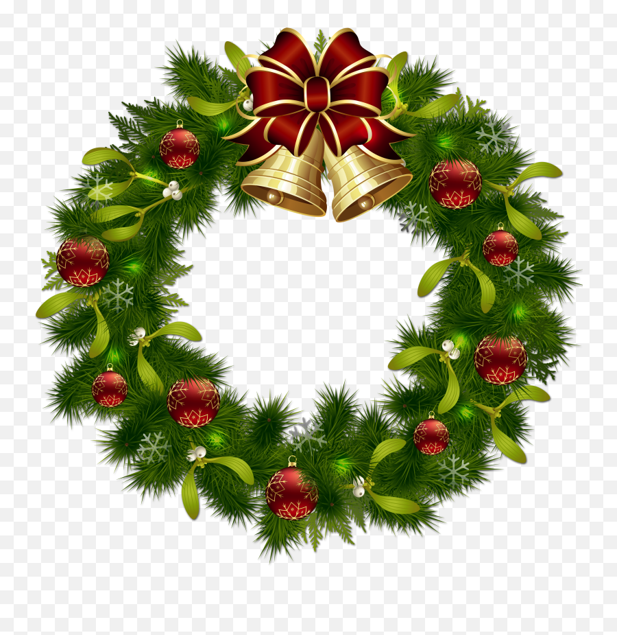 Transparent Christmas Pinecone Wreath - Clip Art Wreath Emoji,Wreath Clipart