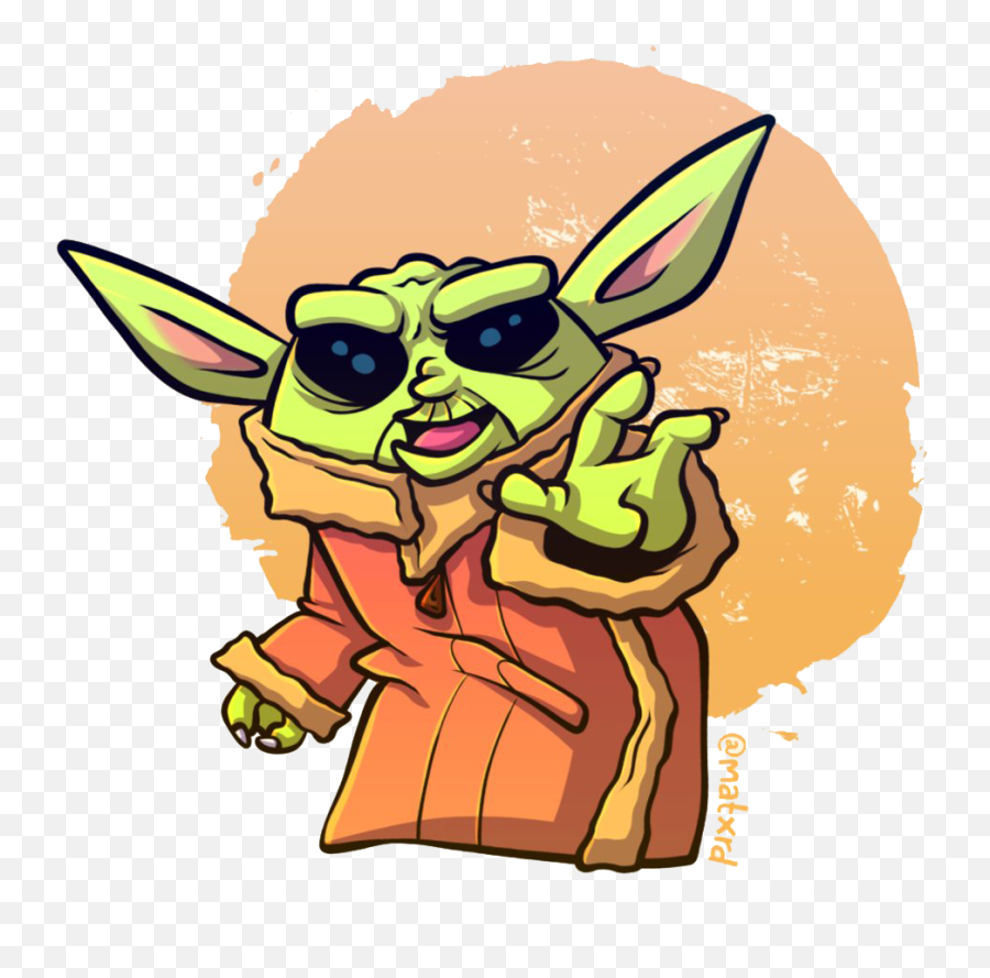 Star Wars Cute Baby Yoda Png Clipart - Baby Yoda Png Image Cartoon Emoji,Cute Clipart