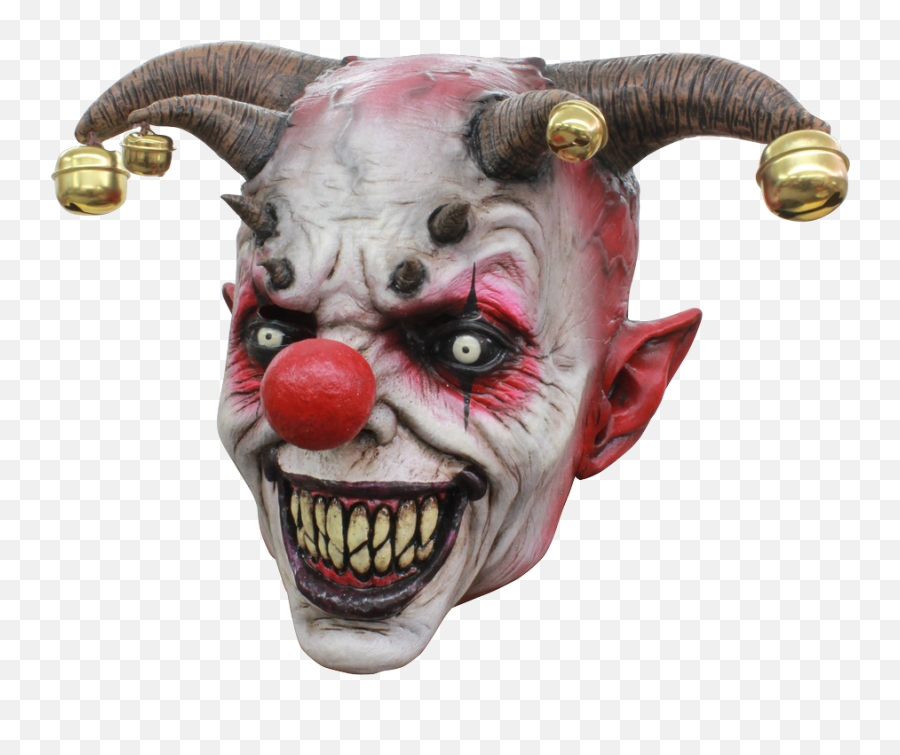 Scary Clown Face Png - Jingle Jangle Mask 3044454 Vippng Clown Mask With Bells Emoji,Clown Face Png