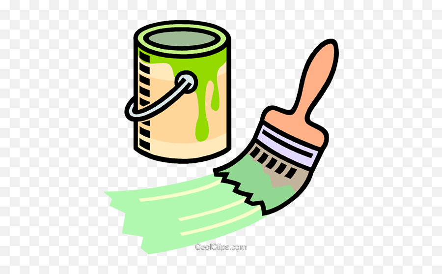 Paint Can Paint Brush Royalty Free - Painting And Decorating Gif Emoji,Paint Can Clipart