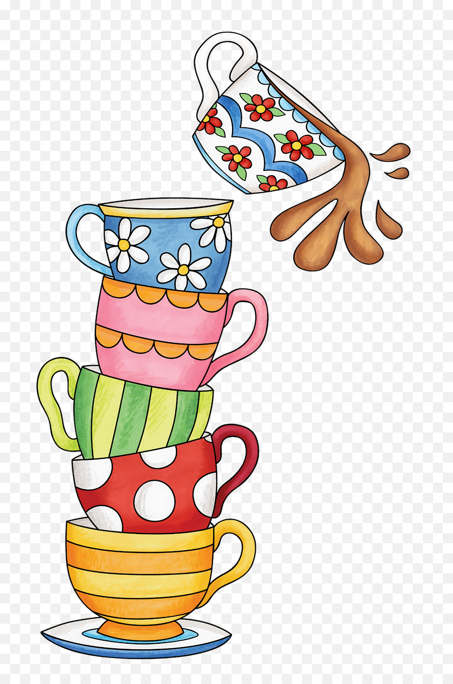 Tea Clipart Watercolor Tea Watercolor Transparent Free For - Tea Cups Clipart Emoji,Tea Clipart