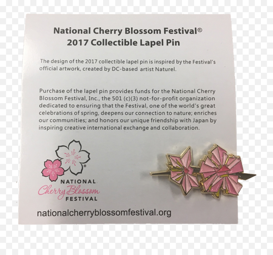 2017 National Cherry Blossom Lapel Pin Emoji,Cherry Blossoms Transparent