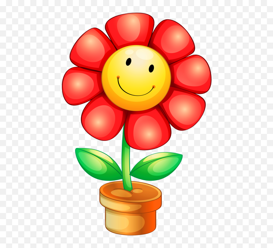 Happy Face Flower Clip Freeuse Stock - Cute Cartoon Cute Flower Clipart Emoji,Happy Face Clipart