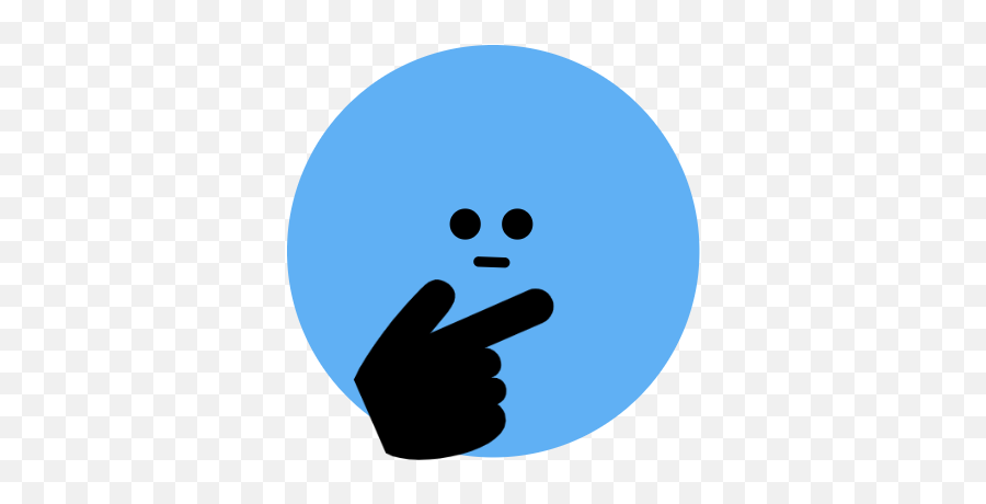 Bluefacecounfusedthinking - Discord Emoji,Thinking Face Emoji Png