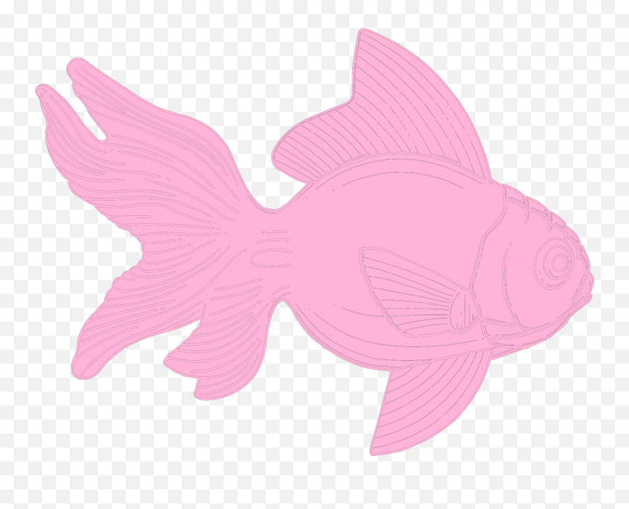 Pink Fish Goldfish Svg Vector Pink Fish Goldfish Clip Art Emoji,Gold Fish Clipart