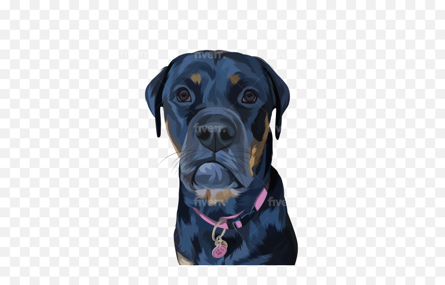 Draw Cartoon Portrait Of Your Pet Less Than 24 Hours By Emoji,Black Dog Clipart