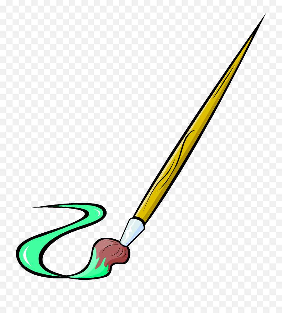 Download Beak Paintbrush Line Clip Art - Paint Brush Clip Emoji,Brush Line Png