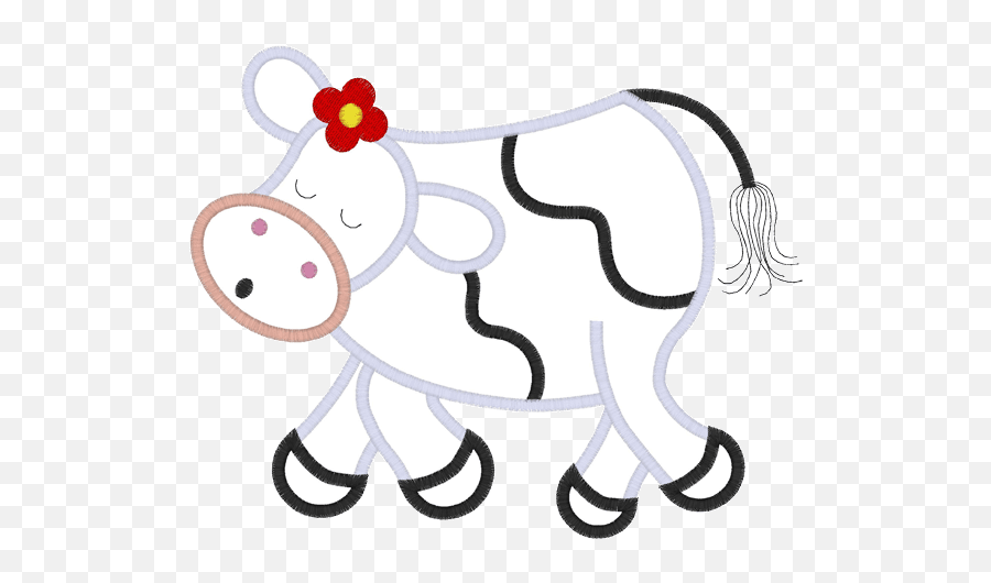 Stitchontime Emoji,Cow Clipart Silhouette