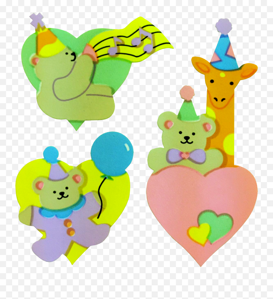 Party Animals Stickers By Sandylion Cute Stickers 90u0027s Emoji,Cute Transparent Stickers