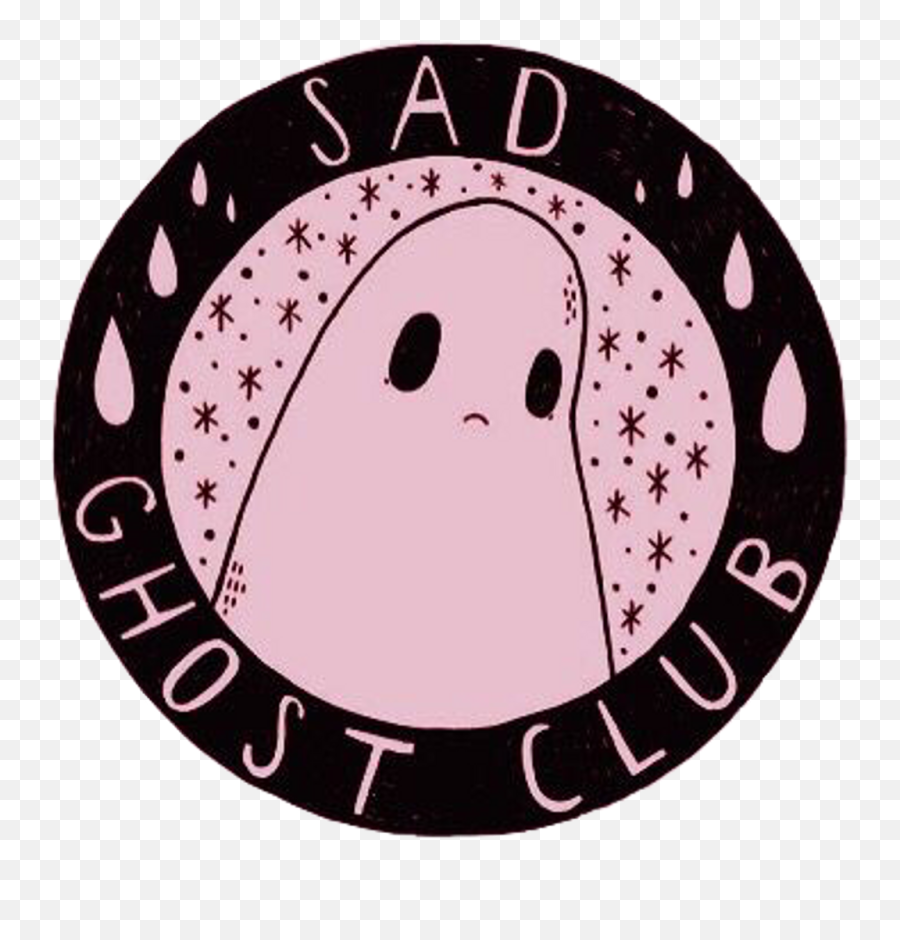 Sad Ghost Cute Aesthetic Girly Scary - Sad Aesthetic Transparent Emoji,Cute Snapchat Logo