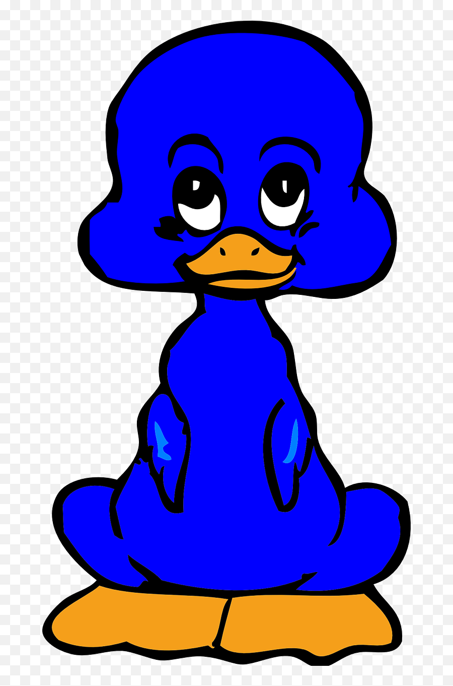 Duckling Blue Cute - Free Vector Graphic On Pixabay Emoji,Ducklings Clipart