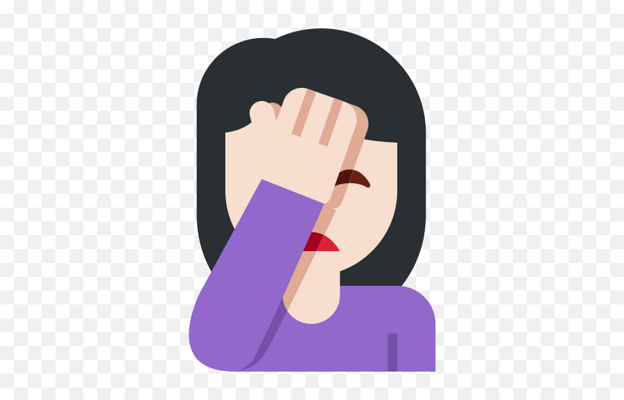 Person Facepalming Emoji With Light Skin Tone Meaning,Facepalm Transparent