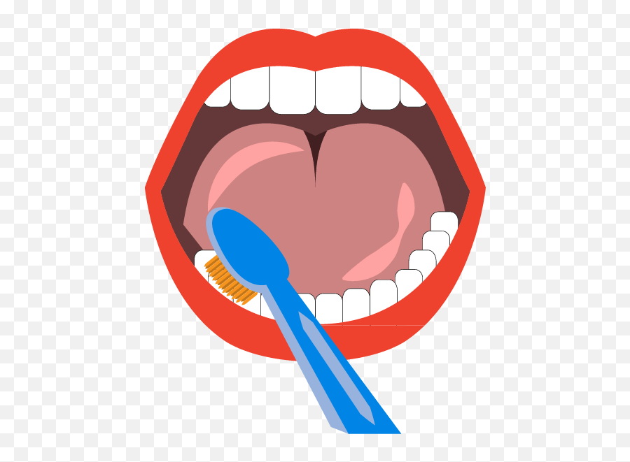 Tooth Brushing Teeth Cleaning Mouth - Brush Teeth Mouth Clipart Emoji,Brushing Teeth Clipart