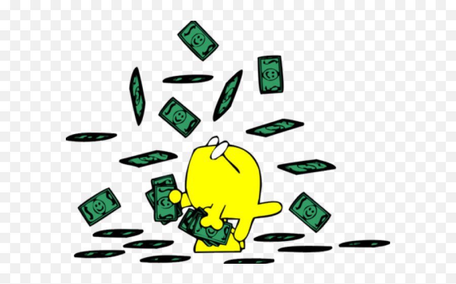 Falling Money Clipart Png Transparent - Clipart Raining Money Emoji,Money Falling Png