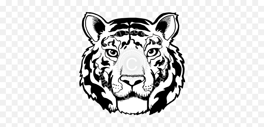 Tiger Clipart Black And White - Tiger Head Svg Black Emoji,Tiger Clipart Black And White