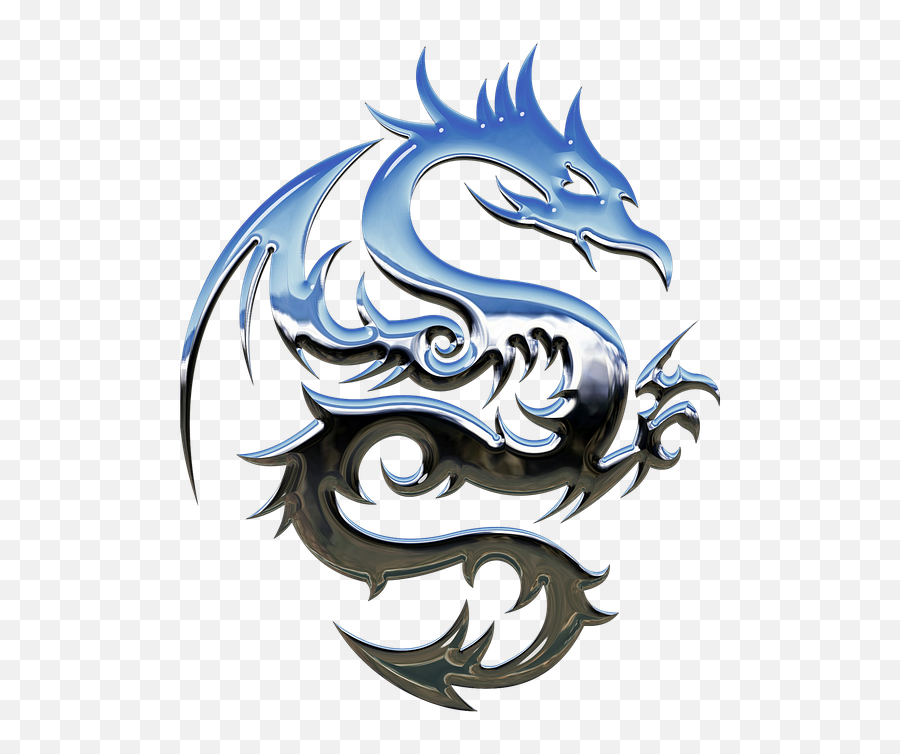 Fantasy Dragon Png Pic - Metal Dragon Logo Png Transparent Dragon Images Hd Png Emoji,Dragon Png