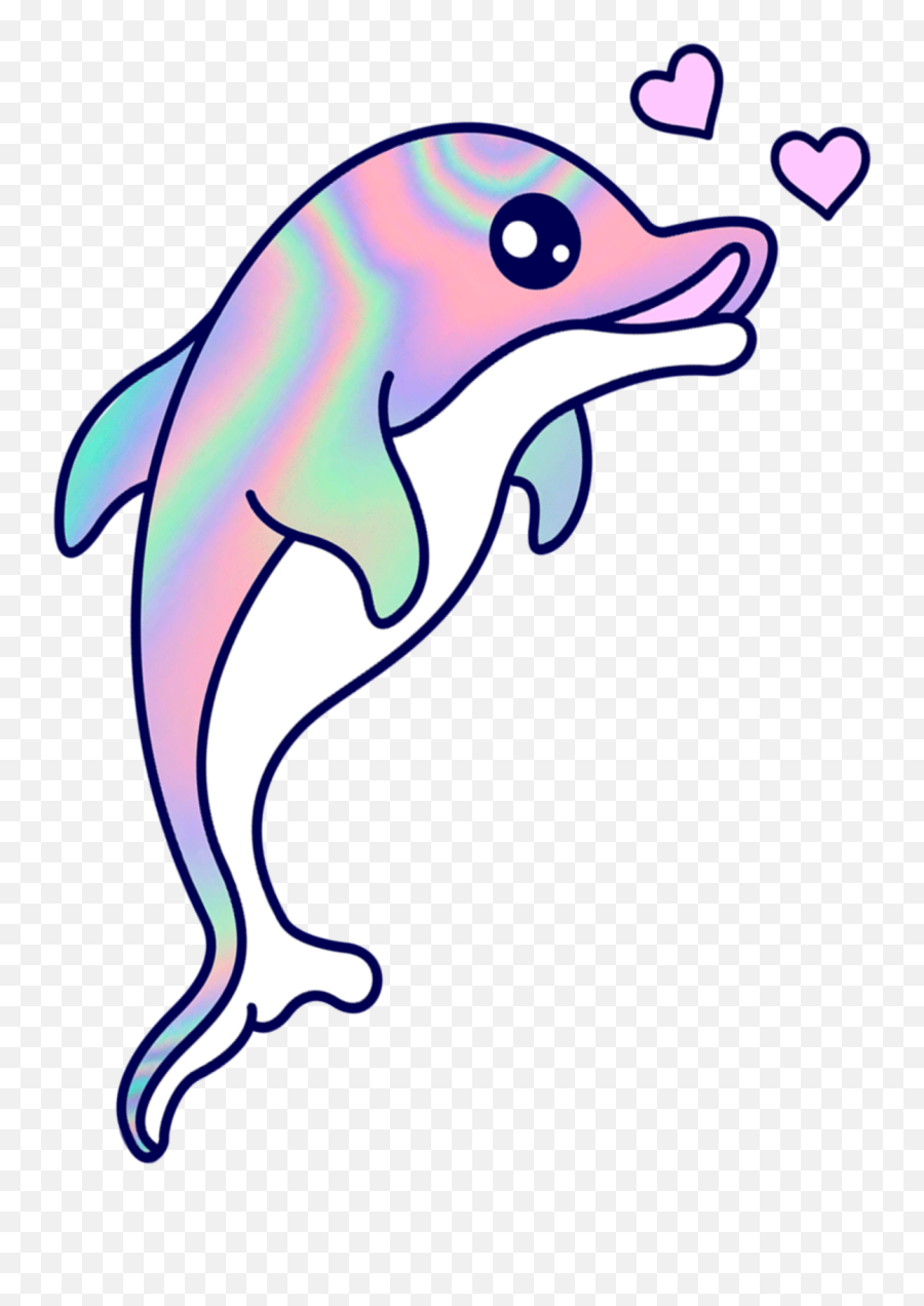 Mq - Cartoon Cute Pink Dolphin Emoji,Dolphin Clipart