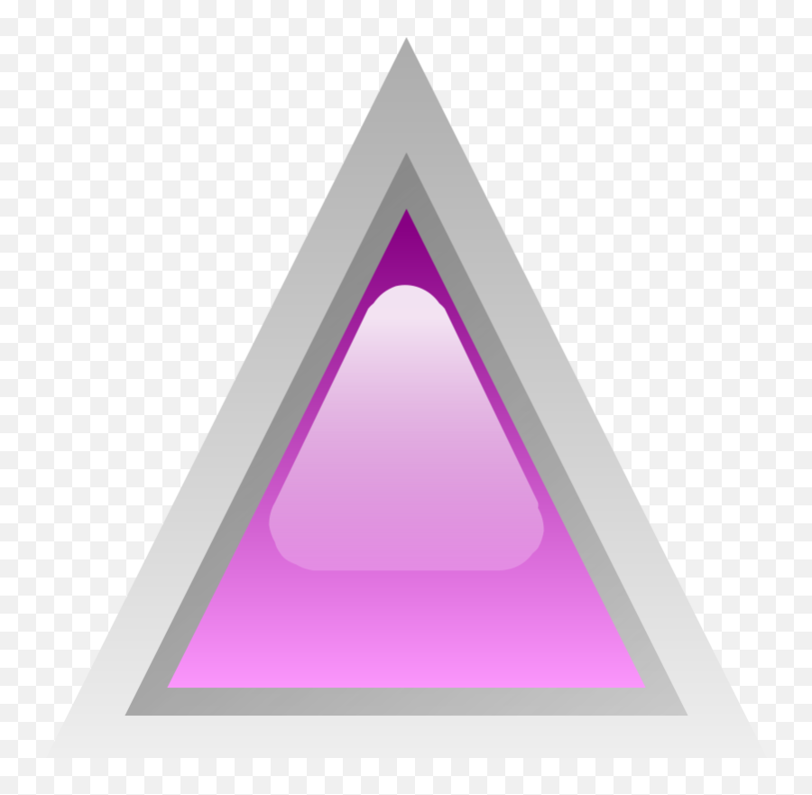 Led Triangular Purple - Hình Tam Giác Màu Tím Emoji,Triangular Clipart