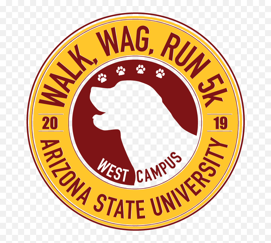 2019 Asu Walk Wag And Run 5k - Big Emoji,Asu Logo