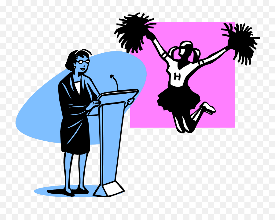 Picture Of A Cheerleader - Clipart Best For Cheerleading Emoji,Cheerleader Clipart