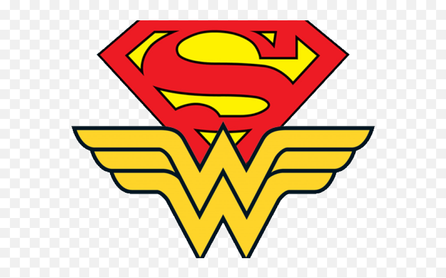 Wonder Woman Supergirl Logo Png Image - Superman And Wonder Woman Logo Emoji,Supergirl Logo