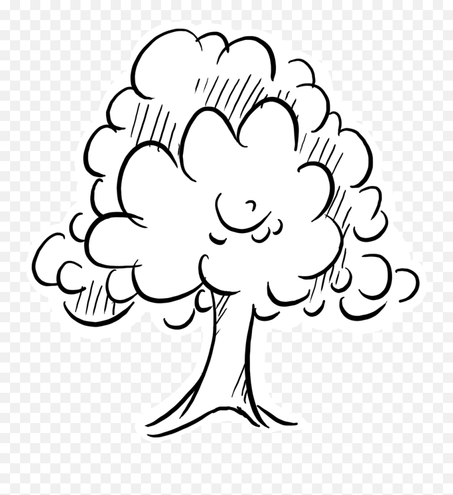 Tree Outline Png - Tree Outline Graphic Illustration Tree Outline Png Emoji,Tree Outline Png