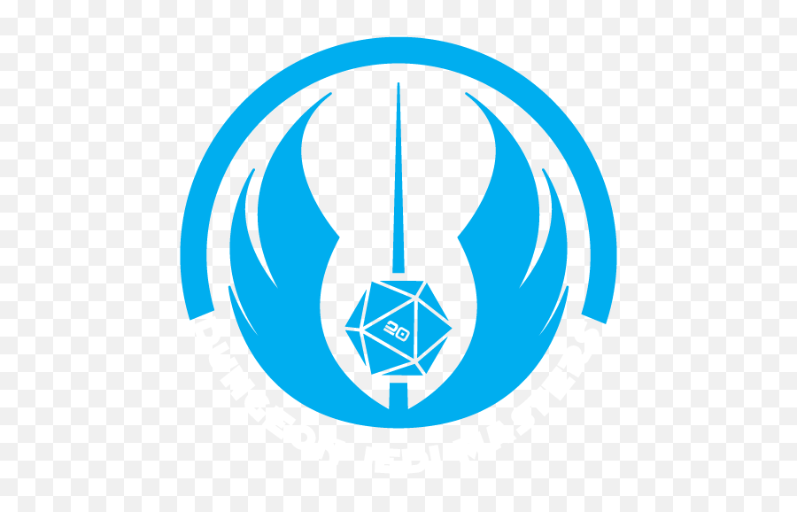 Dungeon Jedi Masters Rolling Dice In A Galaxy Far Far Away - Star Wars Logo Jedi Emoji,Jedi Logo Png