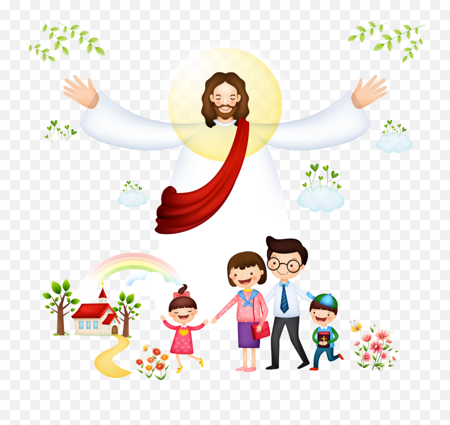 Jesus Clipart Vector Picture 1442273 Jesus Clipart Vector - Cristianity Art For Children Emoji,Jesus Clipart