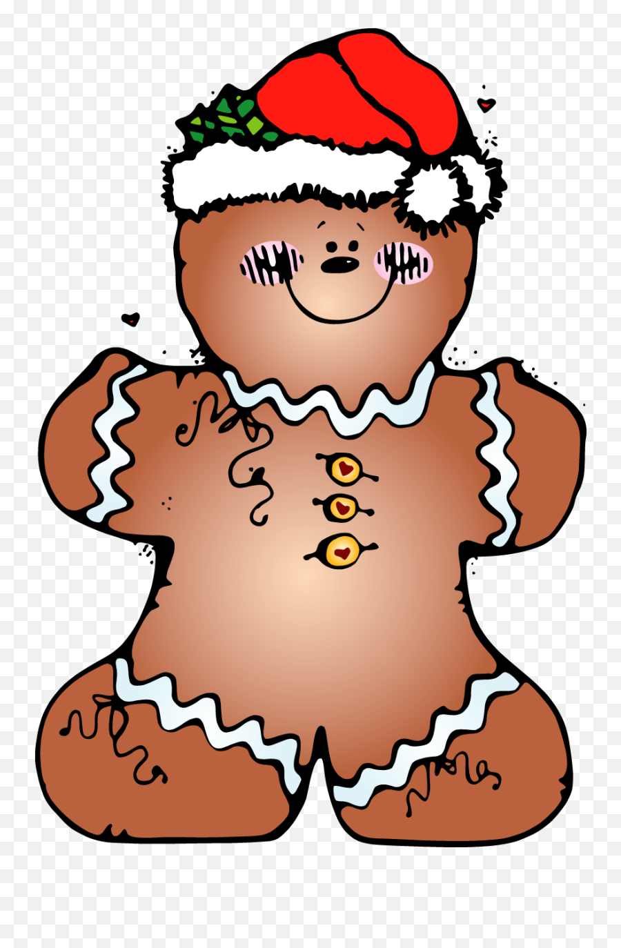 Gingerbread Clipart Melonheadz - Dj Inkers Christmas Clipart Emoji,Gingerbread Clipart