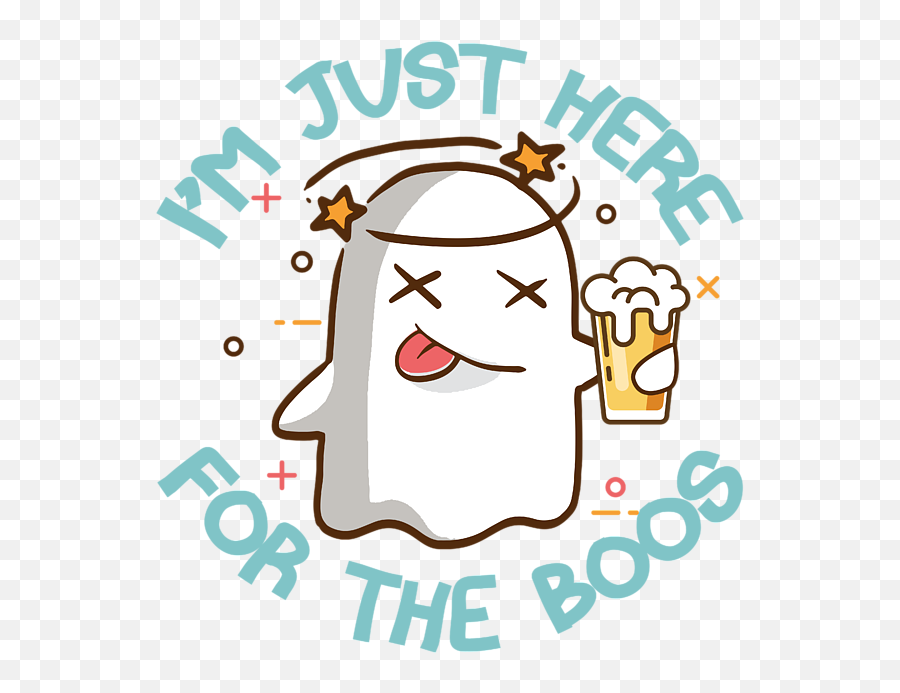 Im Just Here For The Boos Halloween Drinking Ghost Duvet Emoji,Drunk Clipart