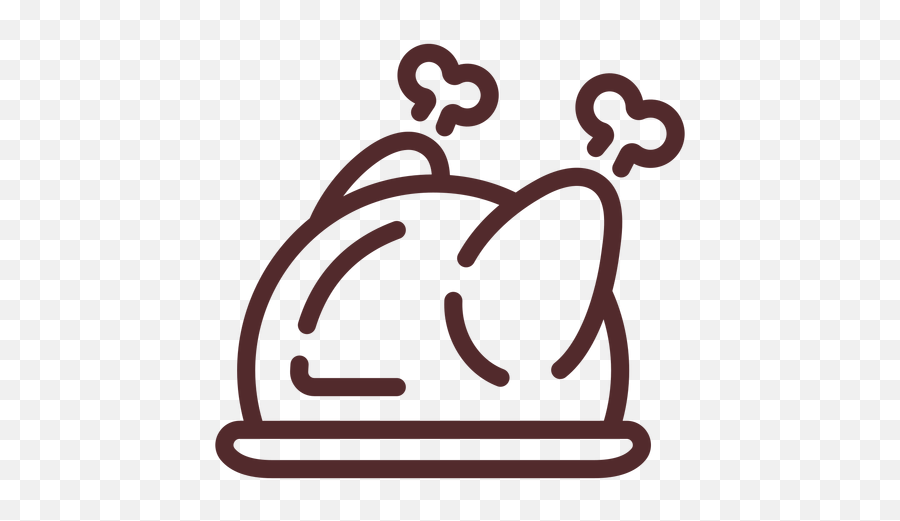 Thanksgiving Dinner Turkey Stroke Transparent Png U0026 Svg Vector Emoji,Thanksgiving Dinner Png