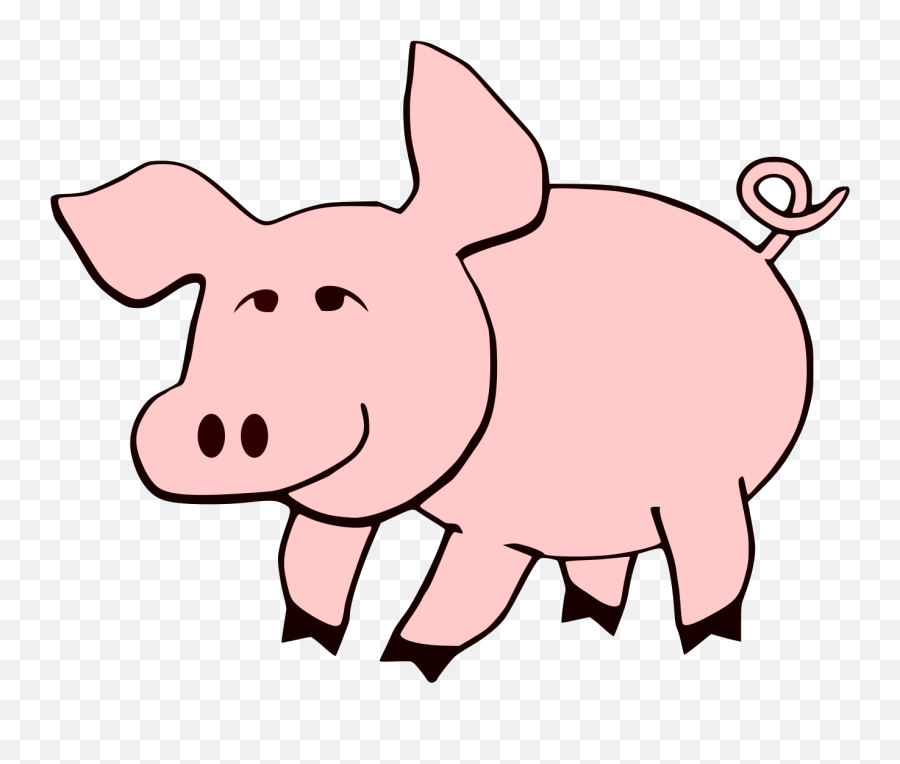 Pig Clipart - Farm Animals Printable Png Emoji,Pig Clipart