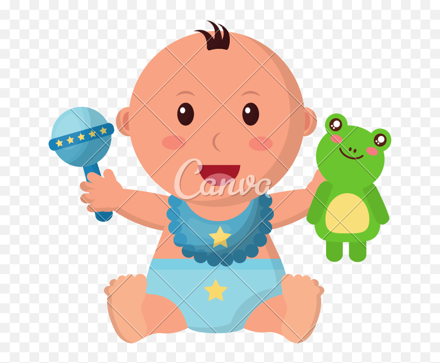 Little Clipart Baby Boy Diaper - Fictional Character Emoji,Diaper Clipart