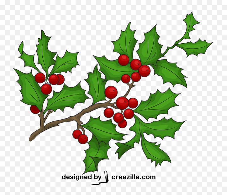 Holly Berries Vector Free Download Creazilla Emoji,Blueberries Clipart Black And White