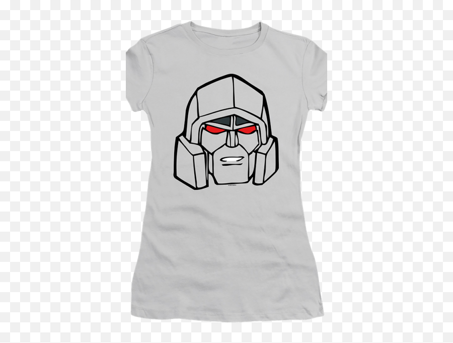 Ladies Megatron Head Shot Transformers Shirt T - Shirt Emoji,Vintage Logo T Shirts