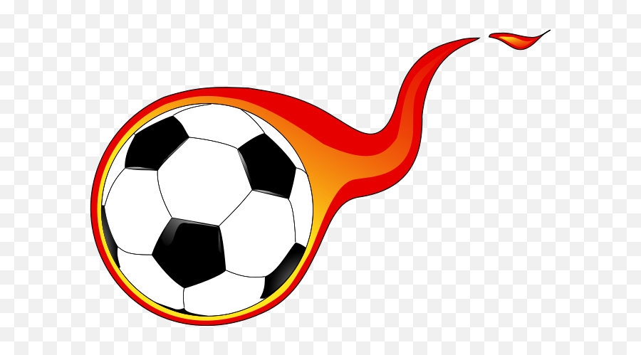Flaming Soccer Ball Clip Art - Flaming Soccer Ball Clip Art Emoji,Soccer Ball Clipart