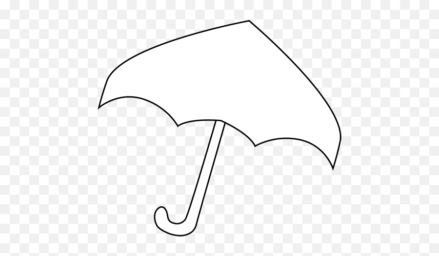 Clipart Black And White Umbrella - Black Background White Umbrella Outline Emoji,Pencil Clipart Black And White