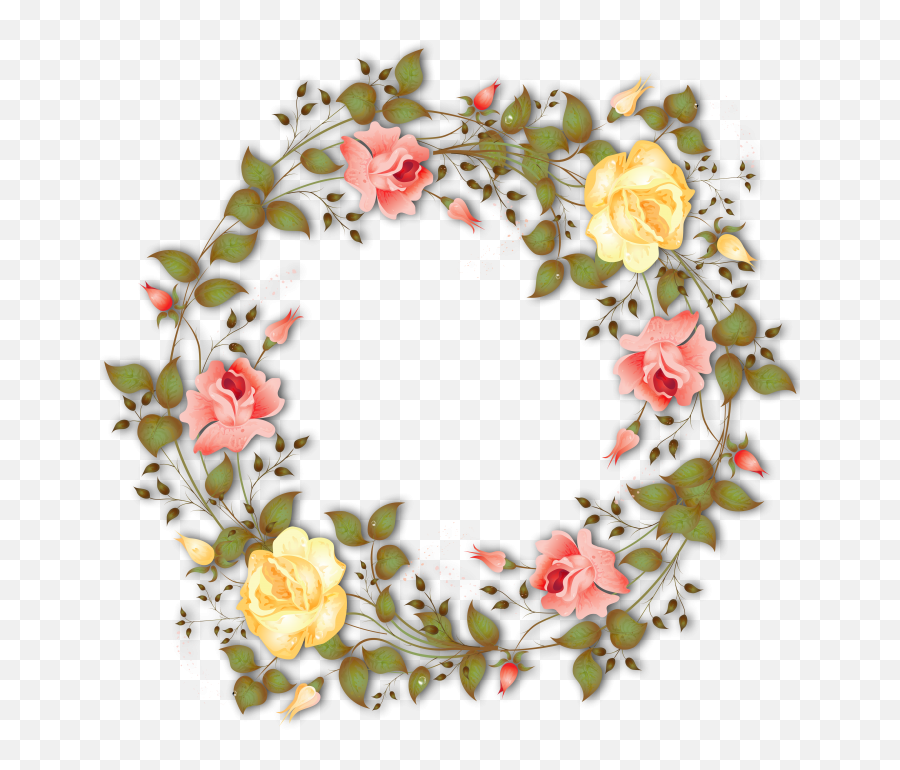 Clipart Flower Wreath U2013 Free Png Images Vector Psd Clipart Emoji,Floral Wreath Clipart