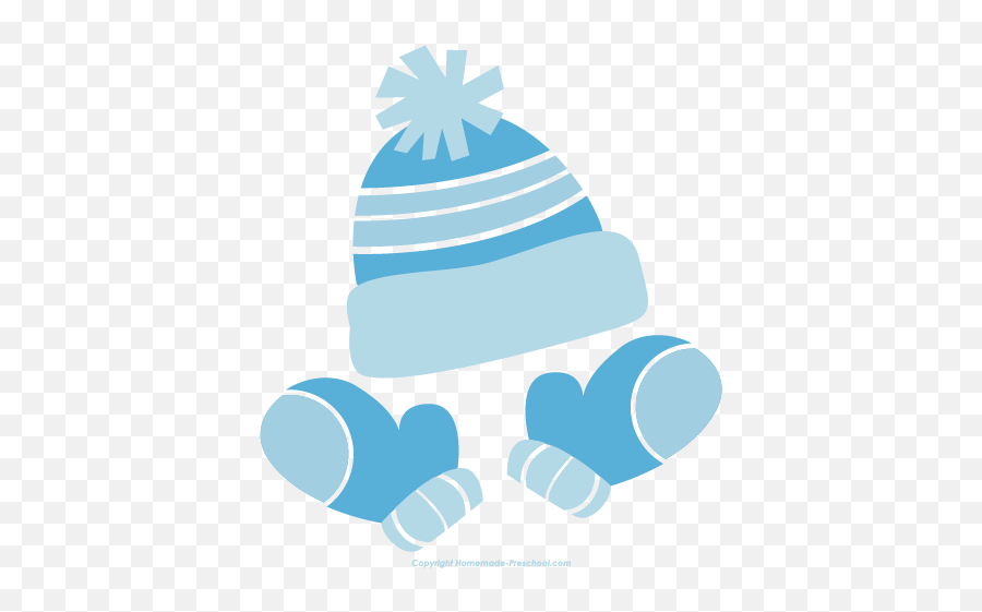 Free Winter Clipart - Cartoon Winter Hat And Gloves Emoji,Winter Clipart