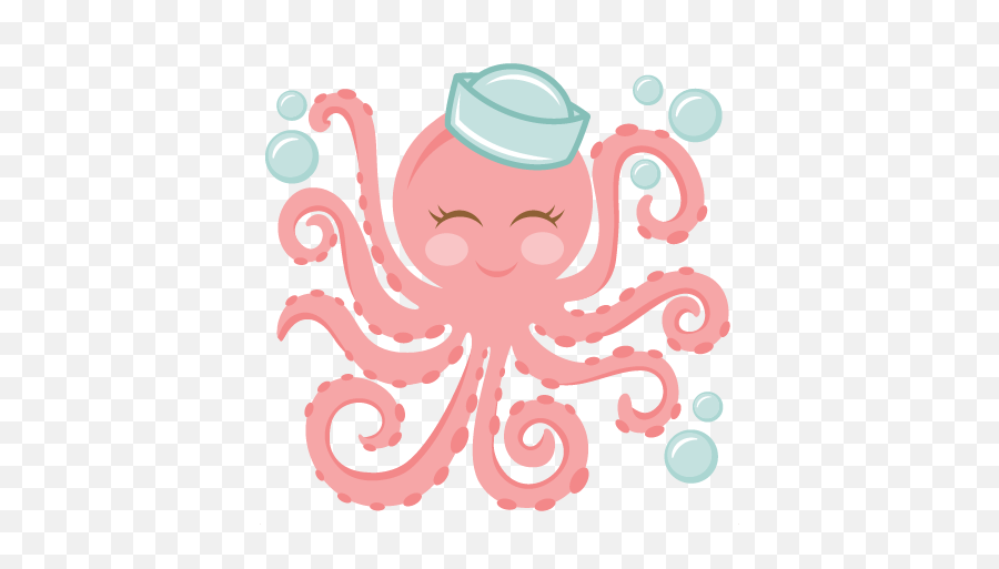 Miss Kate Cuttables Octopus Png Image - Cute Illustration Baby Octopus Emoji,Octopus Png
