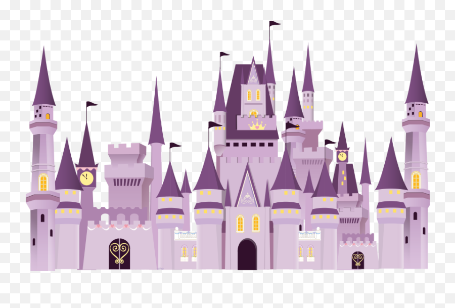 Disney Castle Transparent Background - Cinderella Castle Cartoon Png Emoji,Disney Castle Png