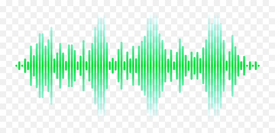Sound Picture Curve Wave Green Pixel - Transparent Background Sound Waves Transparent Emoji,Waves Clipart