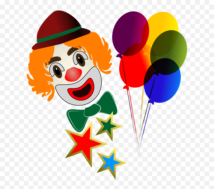 Download Clown Face With Balloons - Clown Png Image With No Balloons Clown Emoji,Clown Face Png