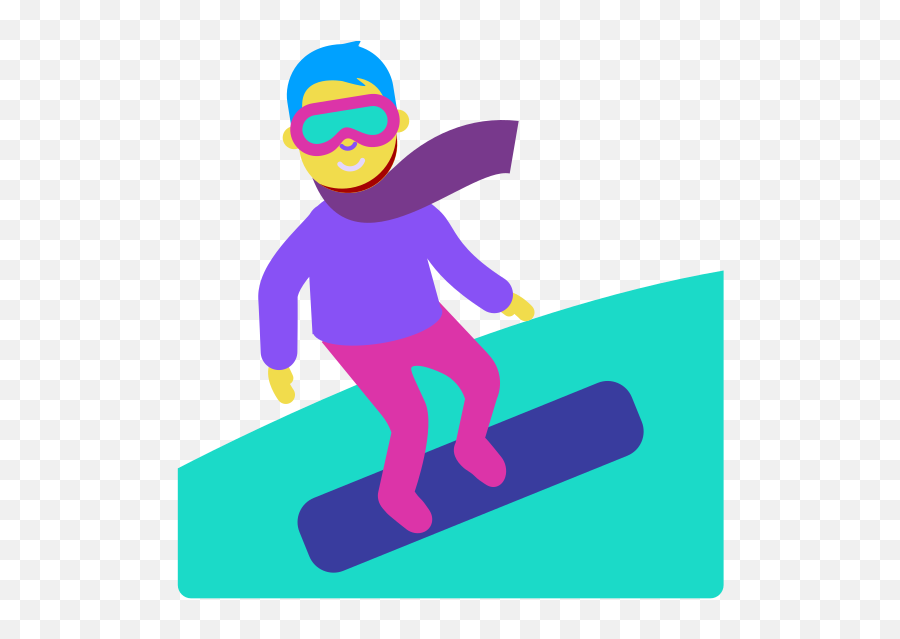 Snowboard Clipart Vector Transparent - Snowboarder Emoji,Snowboard Clipart